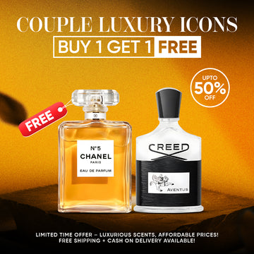 Couple Luxury Icons Beli 1 Gratis 1 – Creed Aventus + Chanel No. 5 (Premium Original)