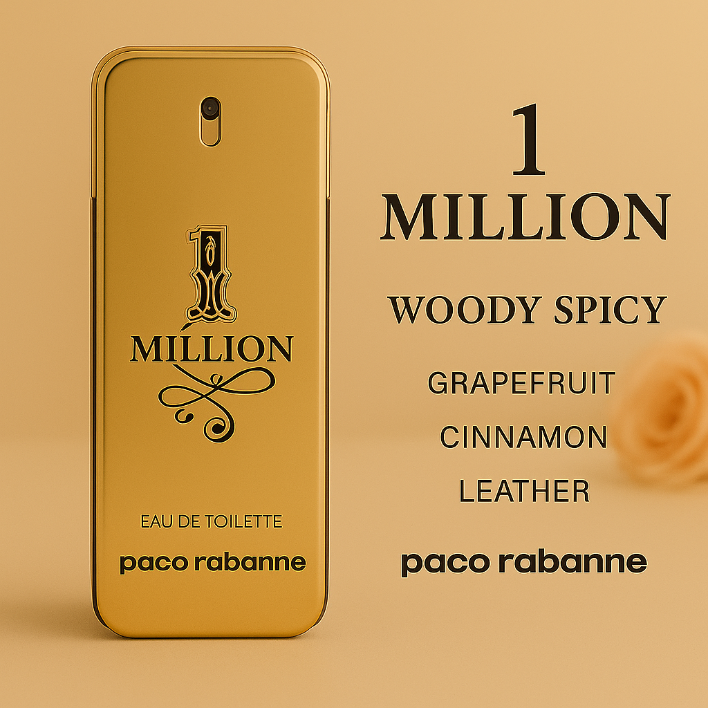 Paco Rabanne 1 Juta Eau de Toilette Pria 100ml Parfum Asli Manis Tahan Lama