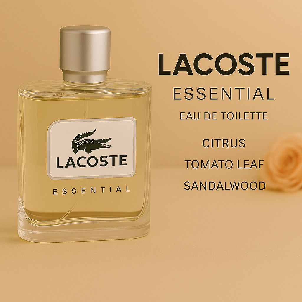 Lacoste Essential Eau de Toilette Pria 125ml Parfum Asli Segar &amp; Maskulin