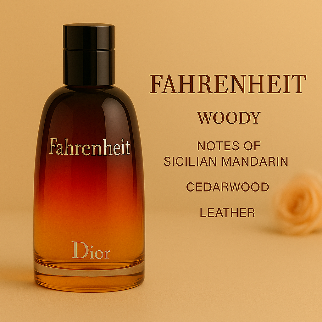 Dior Fahrenheit Eau de Toilette Pria 100ml Parfum Asli Maskulin Klasik